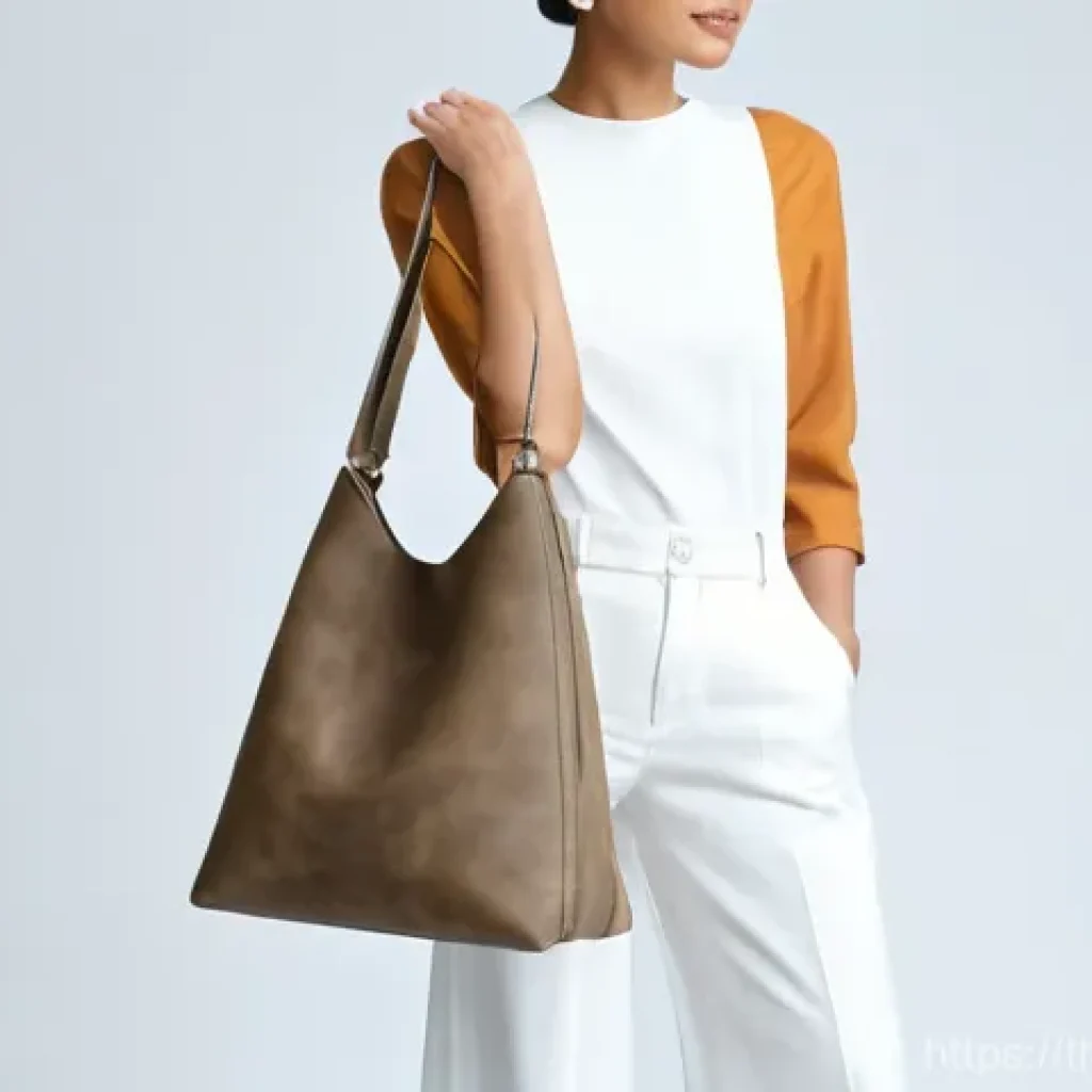 버섯 소재의 산업 혁신 사례 - **Sustainable Mycelium Fashion Accessory**
"A chic, minimalist shoulder bag crafted from luxurio...