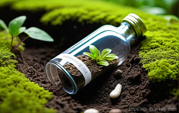 버섯 패키징의 지속 가능성 - **Prompt 1: The Genesis of Mycelium Packaging**
    "A close-up, high-definition photograph of vibra...