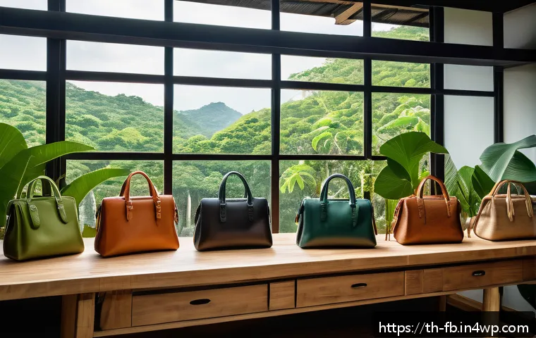 버섯 기반 소재의 고객 수요 분석 - A modern Thai fashion designer's studio showcasing sustainable mushroom-based materials being crafte...