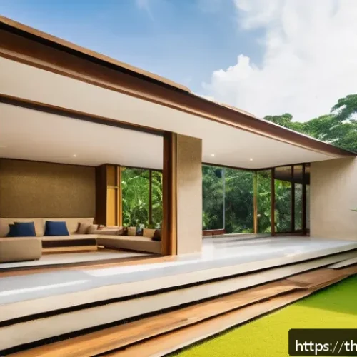 Home 30 버섯 기반 건축 자재의 가능성 - A modern Thai eco-friendly house constructed primarily from mushroom mycelium building materials, sh...